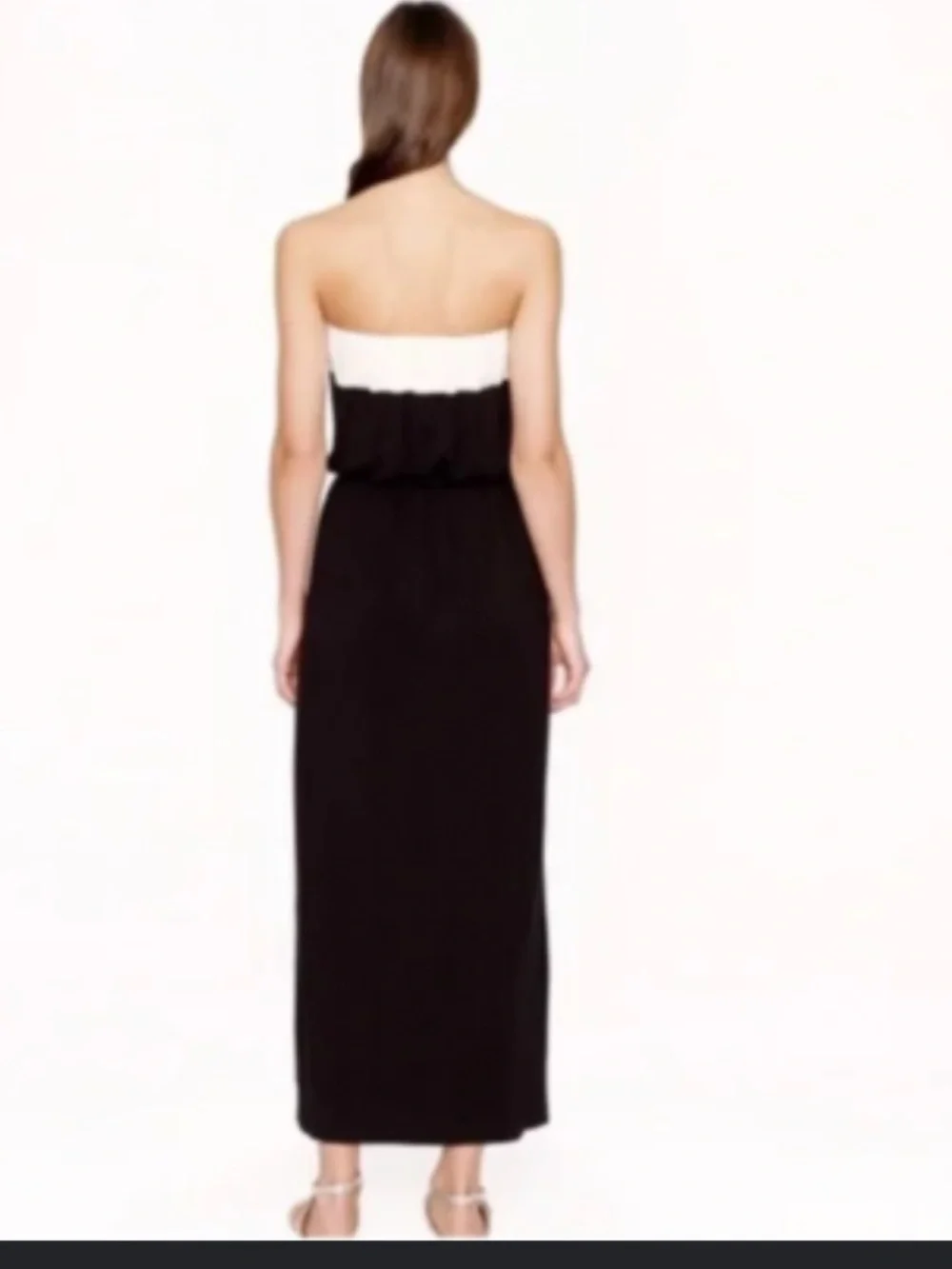 J Crew Strapless AIME Colorblock Maxi Dress NWT